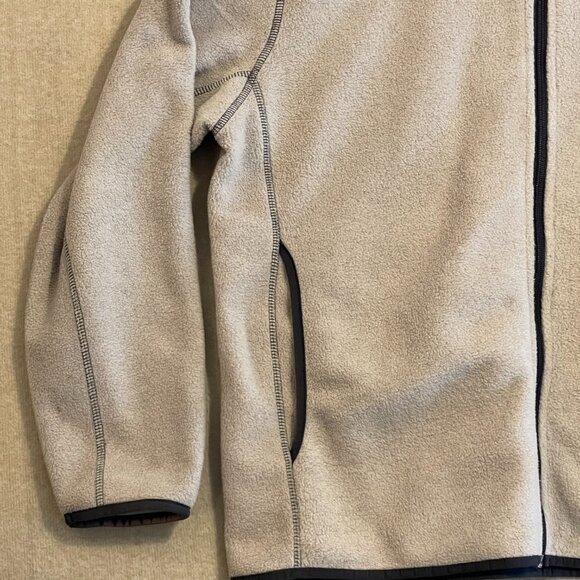 St John's Bay Jacket Men's Large Tan Fleece Pockets - Picture 3 of 11
